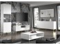 Висок шкаф RAVENNA MDF HG 1DS (бяло мат/бяло гланц)